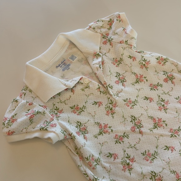 Ralph Lauren Baby Girls Floral Polo Dress and Bloomer - Picture 11 of 11